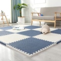 Miniatyrbilde 1 av 6: Skumlekematte - Myk Eva-puslespillmatte for barn, sammenlåsende lekematte for barn, gulvmatte av skum, 16-pakning. 30*30*1.0 (16 deler)Bai Qing Bai Qing
