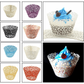 Miniatyrbillede 4 af 5: Cupcake Wrapper Muffin Papirholder Kopper, Mini Kageforme til Fødselsdage, Bryllupper, Særlige Begivenheder - Sort, Pakke med 100