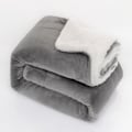 Miniatyrbilde 1 av 4: Sofa teppe, koselig teppe, ekstra varmt, tykt Sherpa teppe, lite, mykt og fluffy