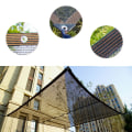 Miniatyrbillede 6 af 6: Havehaveskygge net UV-resistent skyggenet med øjer 3x4m