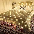 Miniatyrbillede 4 af 8: 96 LED lysnet lysgardin fe lys varm hvid dekorativ lys indendørs