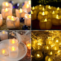 Miniatyrbilde 5 av 7: LED-lys, sett med 24, flammefri LED-lys/teljus, LED-teljus,