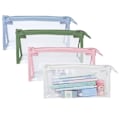 Miniatyrbillede 1 af 7: 4 stk. blyant gennemsigtig etui, multifunktionel organizer taske transparent rejse