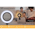 Miniatyrbilde 7 av 8: Videokonferansebelysningssett, LED-videolys for datamaskin/bærbar PC-skjerm