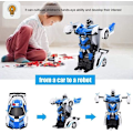 Miniatyrbillede 3 af 7: Transformer 2 i 1 RC Bil Kørsel Sportsvogn Kørsel Transformation Robot