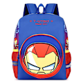 Pikkukuva 1 / 3: Lastentarhan oppilaan reppu lasten reppu söpö sarjakuva lasten reppu pojille ja tytöille fan reppu-taivaansininen-Iron Man