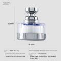 Miniatyrbilde 5 av 5: Faucett Vannfilter, Universell Anti-Kalk Vannfilter med 6 PP Bomullsfilterelementer, 360° Roterende Sprayhode -