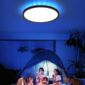 Miniatyrbilde 6 av 6: RGB LED-taklampe, 24 W taklampe dimbar med fjernkontroll, 3000 K