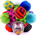 Miniatyrbild 1 av 4: Baby Barn Rattla Utveckling Bumpy Ball Rattla Leksak Baby Hand Catch Sense Sen