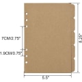 Miniatyrbild 2 av 5: 3-pack Kraft Etikettpapper A5 Storlek Notebook Index Insert Plan