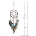 Miniatyrbillede 6 af 6: Drømmefanger Lys Håndlavede Fjer Blomster Drømmefanger DIY Dreamcatcher