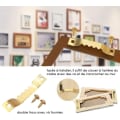Miniatyrbillede 5 af 7: 100 stk. Billedophæng Tie Frame Hanger Billedkroge lavet af stærkt og holdbart