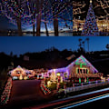 Miniatyrbillede 5 af 6: 12 m 100 LED farverige julelys til udendørs brug, solcelledrevne