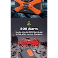 Miniatyrbild 6 av 7: 10000mAh solardriven nödradio med vev, med handvevsgenerering, ficklampa, USB-multifunktionsradio, orange orange