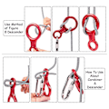 Miniatyrbild 8 av 8: Utrustning för abseiling för klättring 8 nedfirare, säkerhetsutrustning för utomhusrekreation