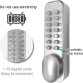 Miniatyrbilde 3 av 6: Kode lås mekanisk digital kode smart dør lås låsesylinder
