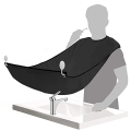 Miniatyrbild 2 av 5: Rakhyvelförkläde för män, skäggrakning, transparent sugkopp, rakhyvelförkläde, skäggtrimningsförkläde, skäggstylingförkläde Two-pack