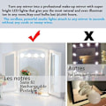 Miniatyrbillede 4 af 8: Stykke makeup lys, spejl lys, makeup lys, lysstyrke justerbar, USB/batt