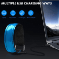 Miniatyrbillede 6 af 8: LED armbånd genopladelig, 2 stk lysarmbånd USB refleksbånd reflekterende bånd