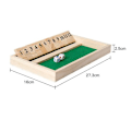 Miniatyrbild 3 av 5: Relaxdays Shut The Box 9 bitar, 2 träkuber & tärningsbräda, för minst 2 spelare, elegant