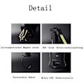 Miniatyrbillede 5 af 6: LED arbejdslys, genopladelig lommelygte, værkstedslampe COB
