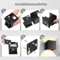 Miniatyrbillede 5 af 7: GHB 7W LED væglampe med justerbar strålevinkel design