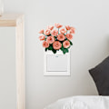 Miniatyrbilde 3 av 5: 2 stk romantiske blomster soverom bryter klistremerker selvklebende