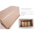 Miniatyrbilde 4 av 5: Pullman brødform med lokk for bølgeblikkbrød med lokk (21,5 x 12 x 11 cm)-