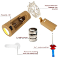 Miniatyrbilde 2 av 6: 12 x 20 LED flaske lys kork med batteri, bryllupsdekorasjon, 2M flaske lys