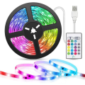 Miniatyrbilde 1 av 6: LED-stripe 5m USB LED-stripe, RGB LED TV-bakgrunnsbelysning LED-bånd 16