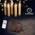 Pikkukuva 4 / 7: Paristokäyttöiset liekittömät LED-sauvakynttilät pöytäkynttilät kaukosäätimellä