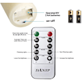 Miniatyrbilde 2 av 7: LED-flammeløs stearinlys med innebygde fe-lys, 3-delt LED-stearinlys med