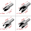 Miniatyrbillede 5 af 8: 8 stk. End Cap Cutter Træskæringsværktøj Træprop Bits Træprop Cutter