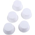 Miniatyrbillede 3 af 5: 100 stk. kagepapir cupcake liner etui wrapper muffin bagekop til fest 7 farver (hvid)