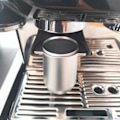 Miniatyrbilde 5 av 5: 54mm To-Øret Kaffedoseringskopp Praktisk Aluminium Barista Espressopulvervelger for Kaffebar (Sølv)
