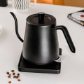 Miniatyrbillede 1 af 5: Lille husholdningsapparater, elektrisk svanehalskedel, 800 ml vandkedel, tekande i rustfrit stål til kaffe og te