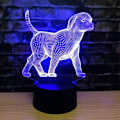 Miniatyrbilde 1 av 5: 3D LED-hundelampe med fargeskiftende bryter, perfekt borddekorasjon