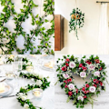 Miniatyrbillede 7 af 7: Kunstig simulation af vedbendblomster Simulation af vedbendblade hængende på