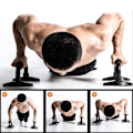 Miniatyrbild 7 av 8: Push-up-handtag, push-up-handtag, avtagbara, bärbara push-up-handtag med svart röd