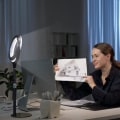 Miniatyrbilde 5 av 5: Ringlys for bærbar PC videokonferanselys, LED-ringlys med stativ og
