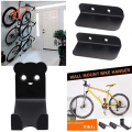 Miniatyrbilde 4 av 8: Pedalhengende veggfeste for sykler, svart, stil 1