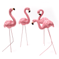Miniatyrbillede 1 af 5: 4 Flamingoer Pendulum Resin Havepotte Dyr Indsætninger Mikro