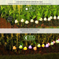 Miniatyrbilde 4 av 7: Solcelledrevne eventyrlys utendørs 20 LED soppdekorasjon, 8 moduser lys sopp LED-dekorasjon