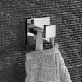 Miniatyrbillede 2 af 5: Håndklædekrog med selvklæbende, rustfrit stål krom knage, uden skruer