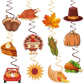 Miniatyrbilde 1 av 6: 24 stk Thanksgiving hengende takhvirvler for oppheng