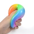 Miniatyrbillede 2 af 4: 7cm Regnbue Bold Elastisk PVC Strand Sport Spil Bold Spark Bold Flip Bold Barn