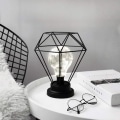Miniatyrbilde 1 av 7: Metallbordlampe, SUAVER Diamantformet nattbordslampe