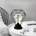 Miniatyrbillede 1 af 7: Metal Bordlampe, SUAVER Diamantformet Sengebordslampe
