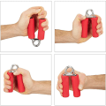 Miniatyrbilde 4 av 8: Finger trener sett med 2 skumgrep pads, grep styrke trener, rød