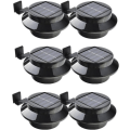 Miniatyrbilde 1 av 7: Pakke med 6 solcelledrevne LED-lys for takrenne, gjerde, tak,